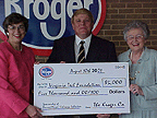 Kroger donation check acceptance